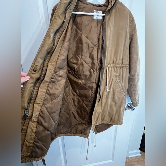 Old Navy Tan Winter Jacket Size Small - Picture 13 of 16
